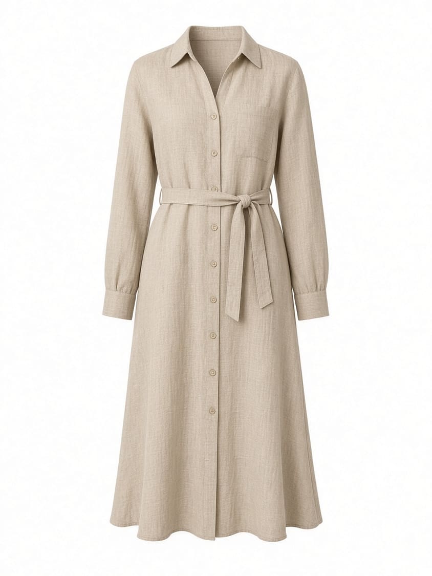 Linen Shirt Dress