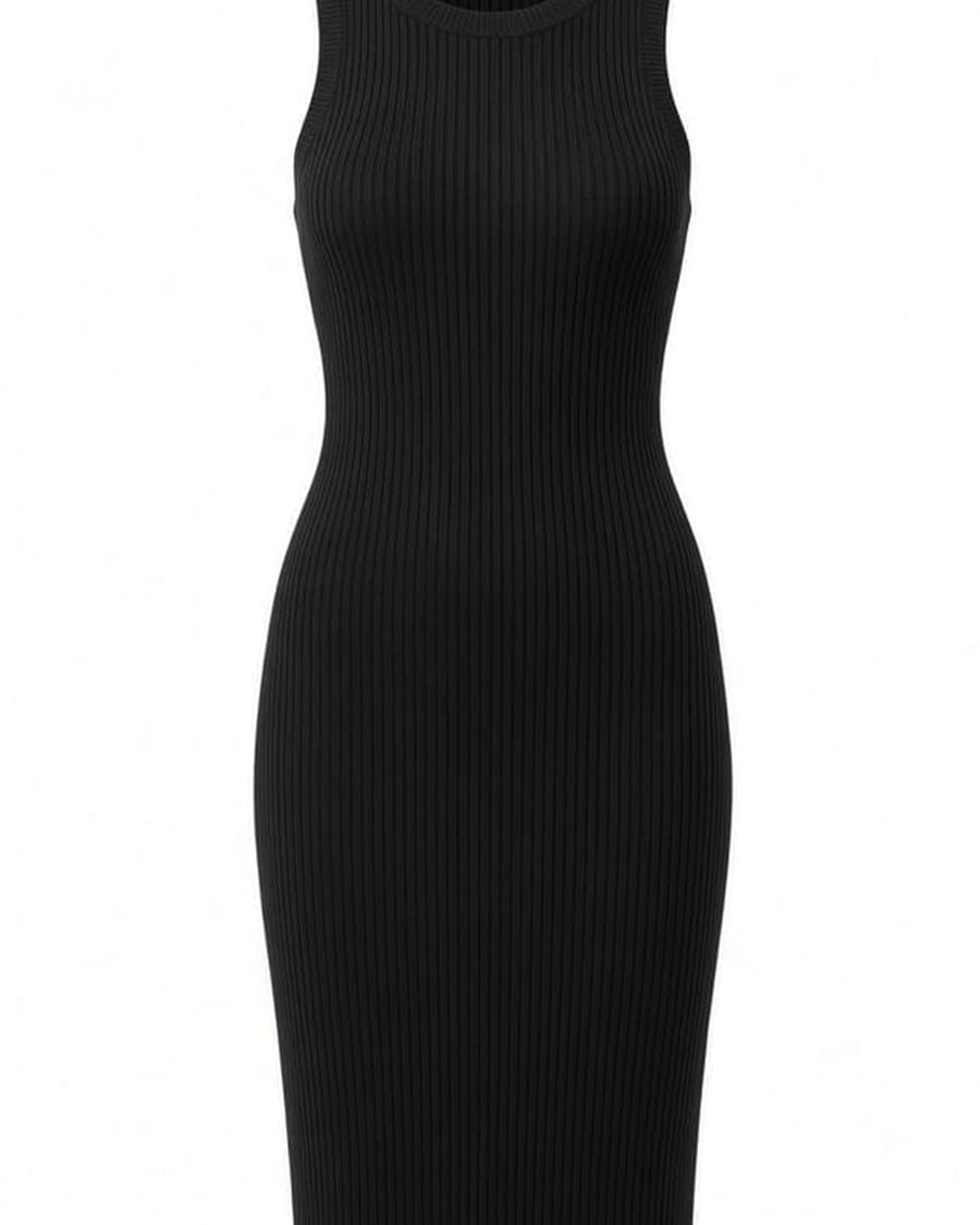 Rib Knit Bodycon Dress view 2