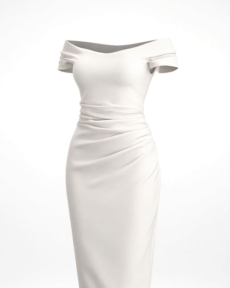 Off Shoulder Cocktail Dress view 2