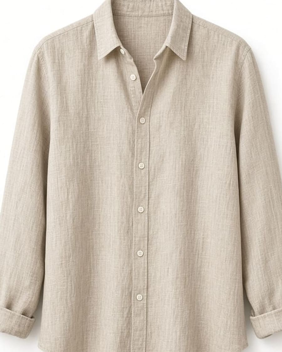 Relaxed Linen Button Shirt view 2
