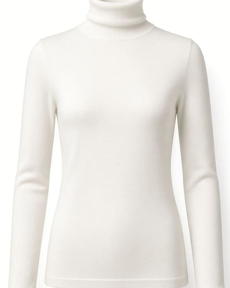 Turtleneck Merino Top view 2