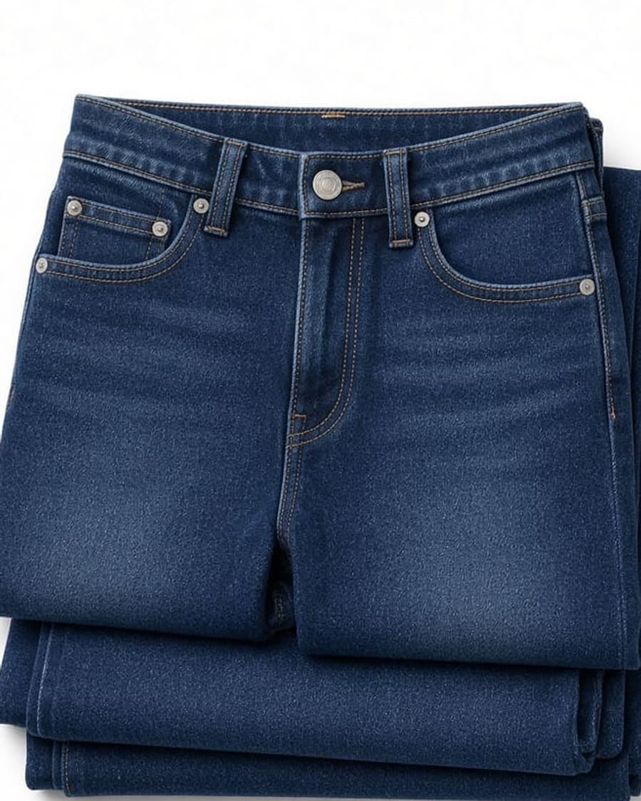 High Rise Straight Jeans view 2