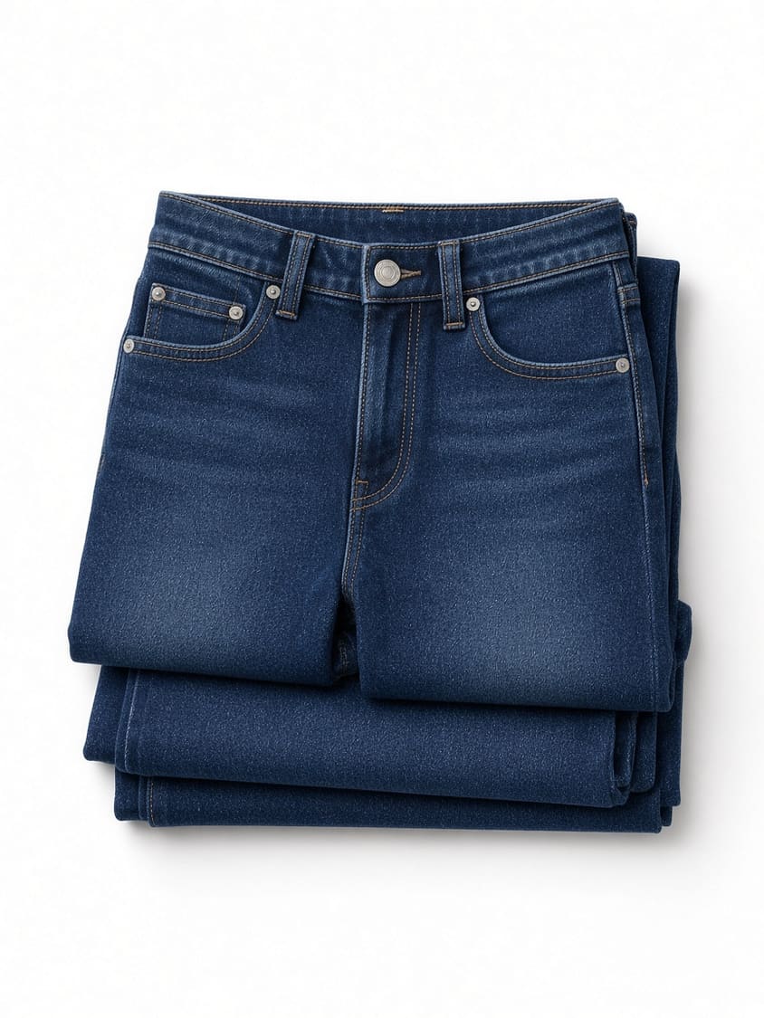 High Rise Straight Jeans
