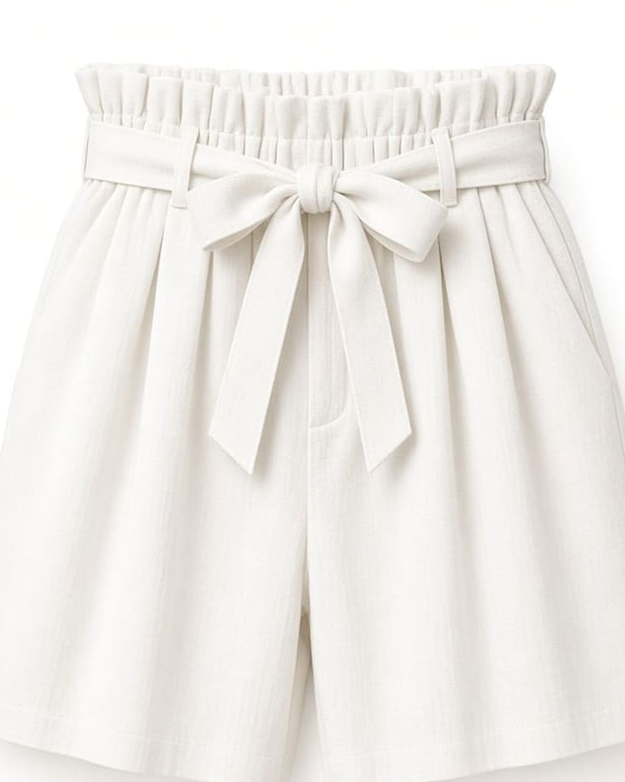 Paperbag Waist Shorts view 2