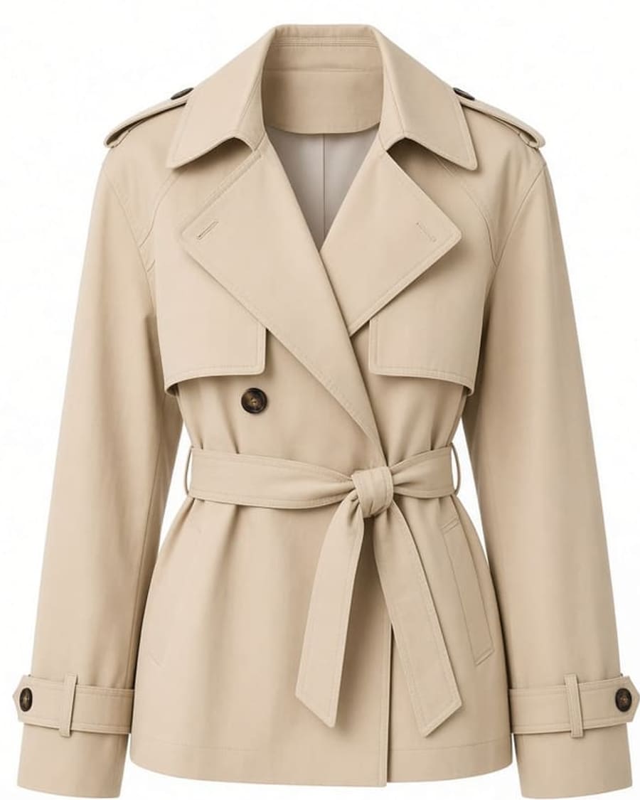 Cropped Trench Coat view 2