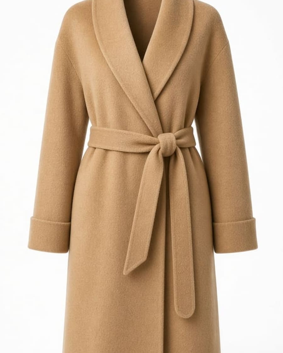 Cashmere Wrap Coat view 2