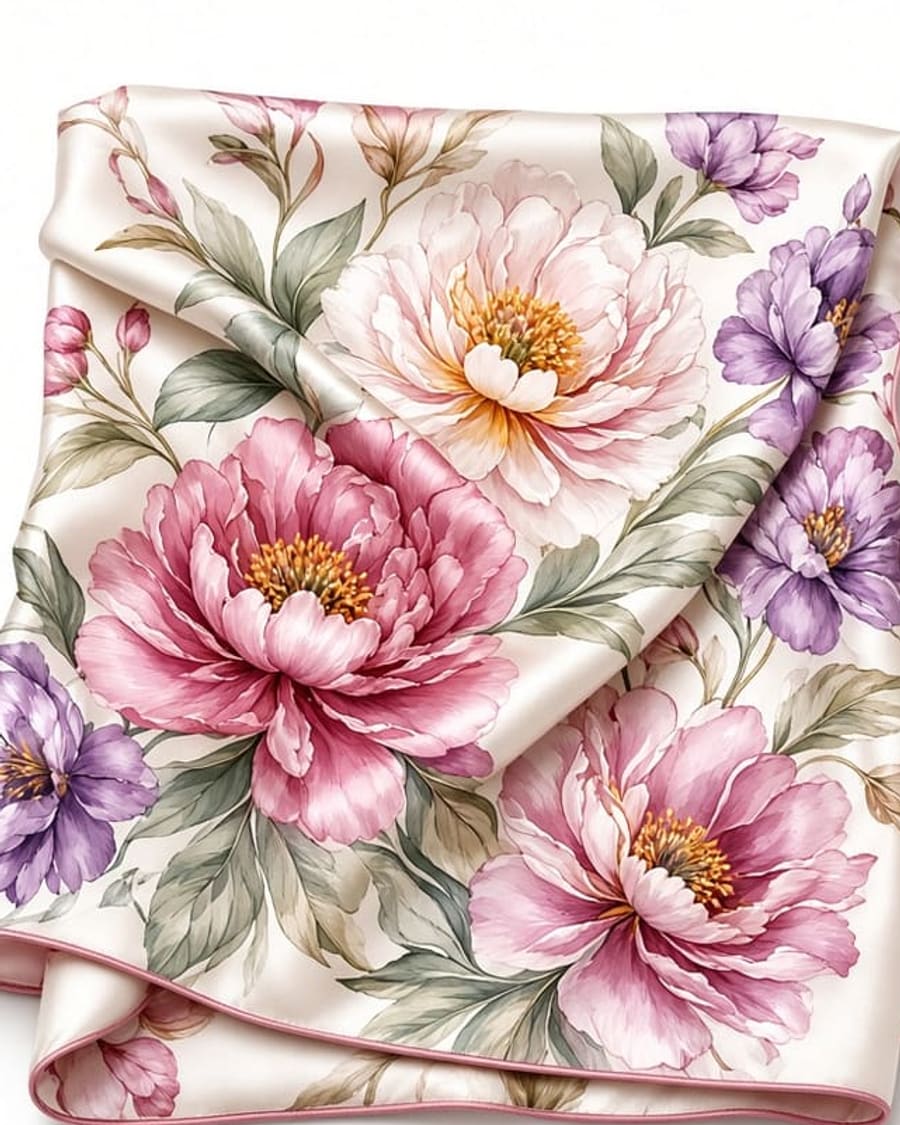 Silk Square Scarf view 2