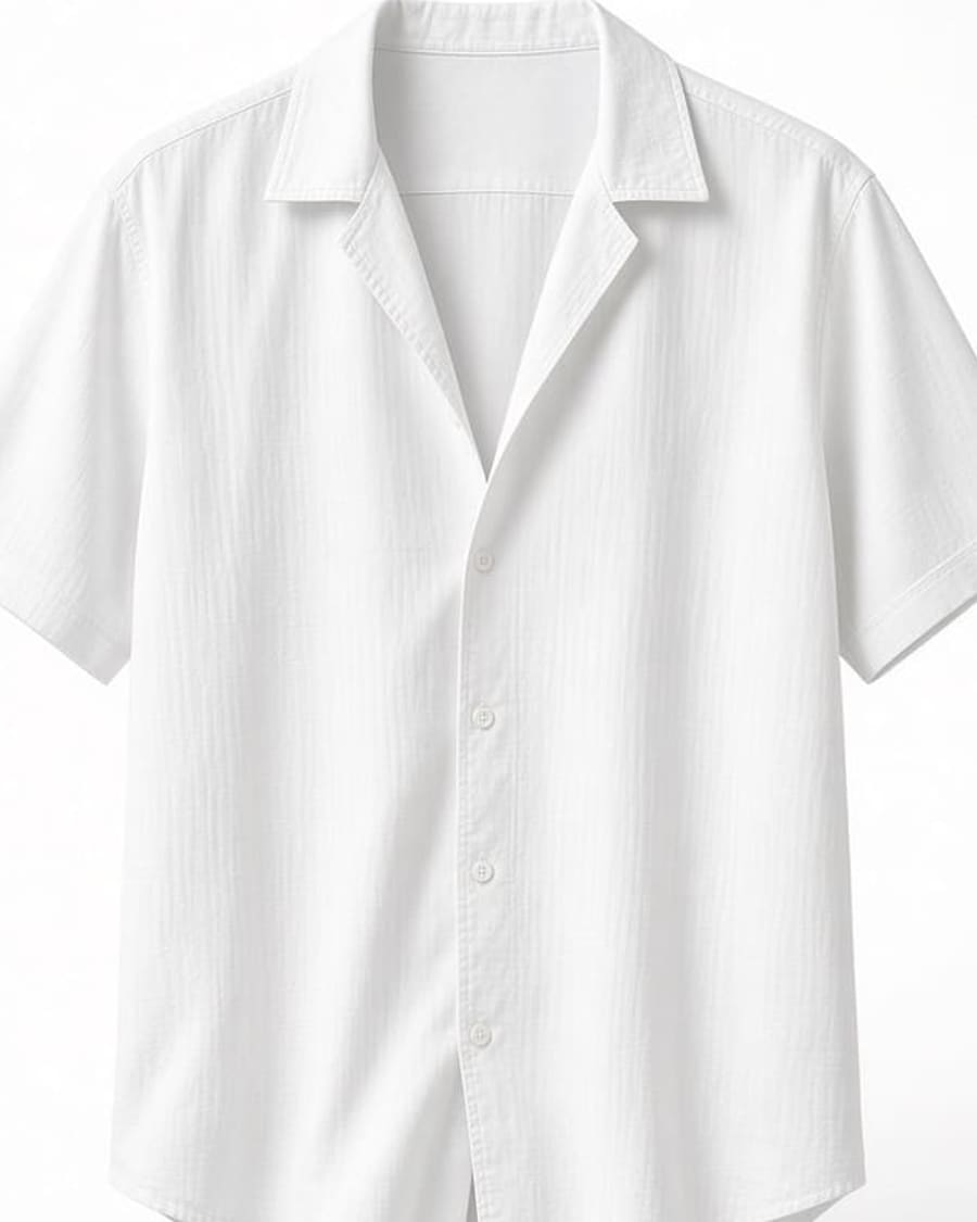 Oxford Cuban Collar Shirt view 2