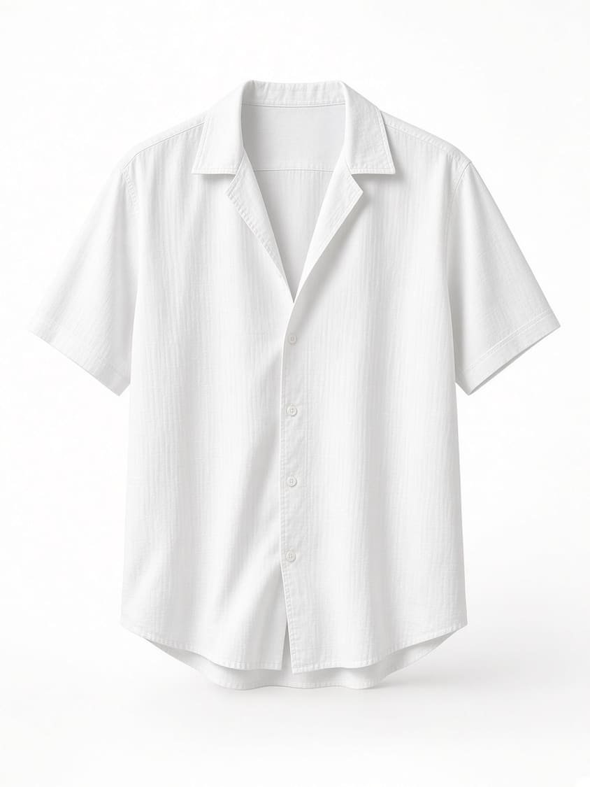 Oxford Cuban Collar Shirt