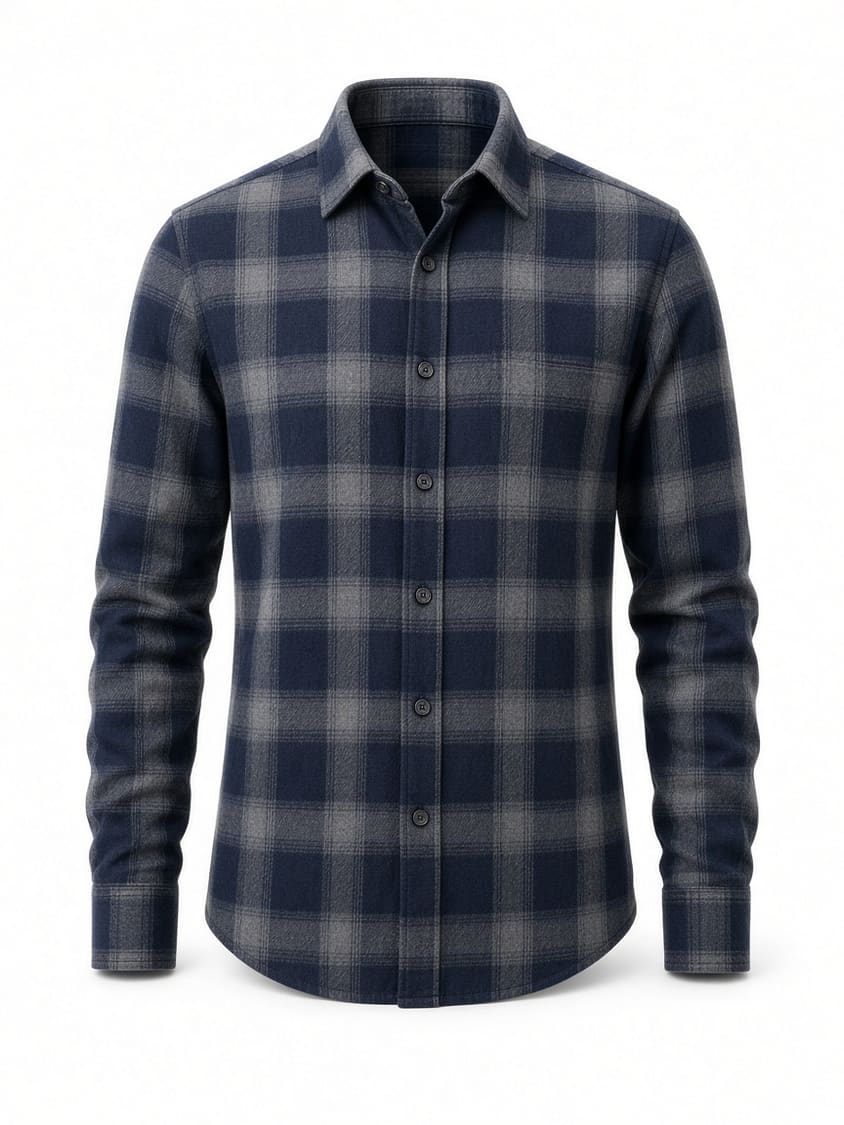 Flannel Collar Shirt
