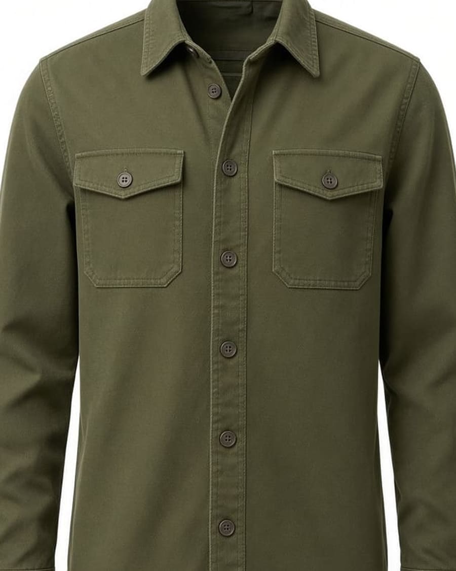 Cotton Twill Overshirt view 2