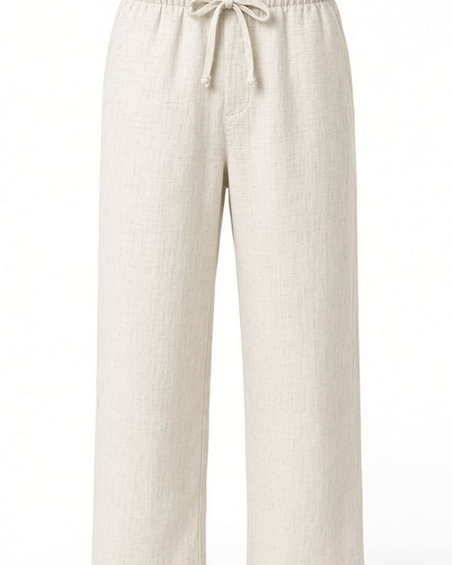 Drawstring Linen Pants view 2