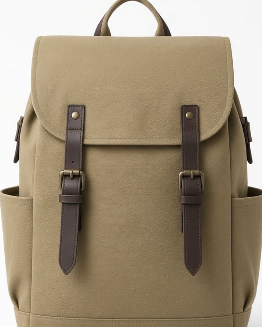 Canvas Backpack view 2