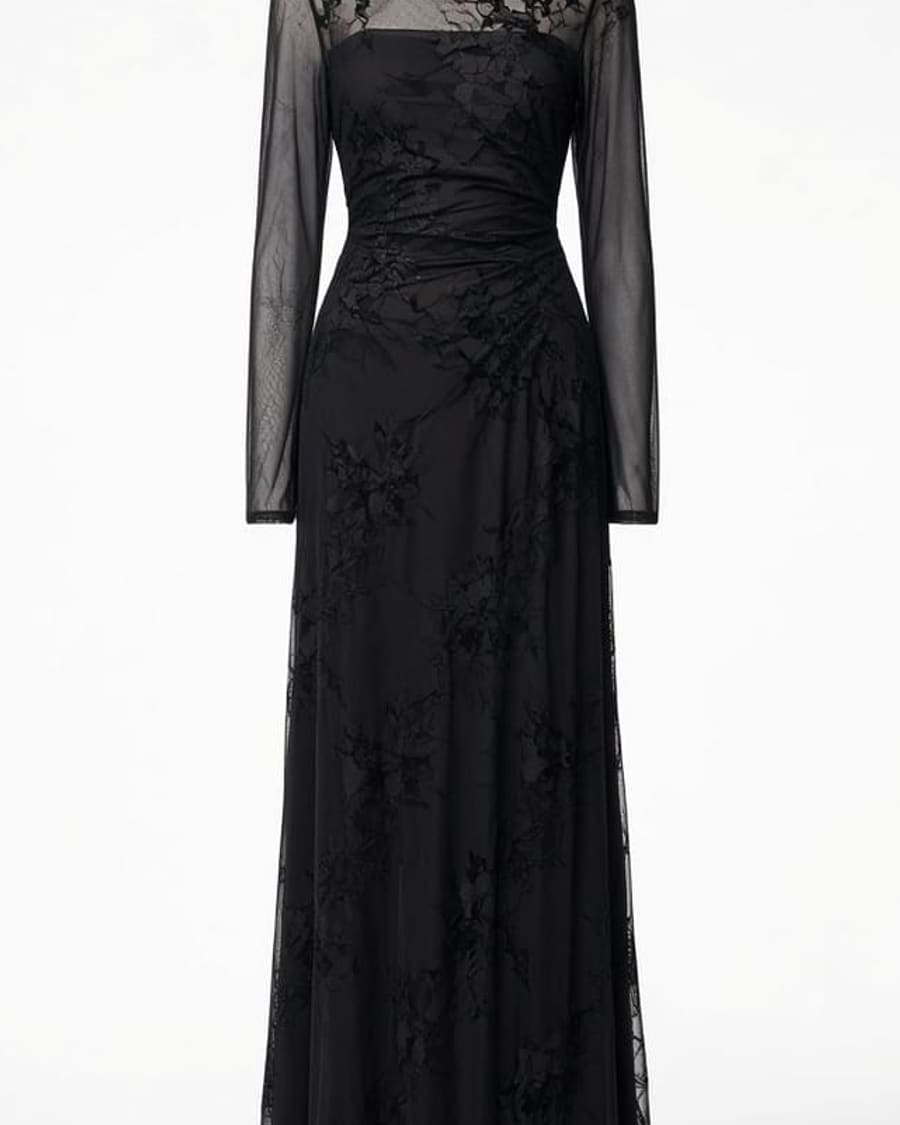 Mesh Overlay Gown view 2