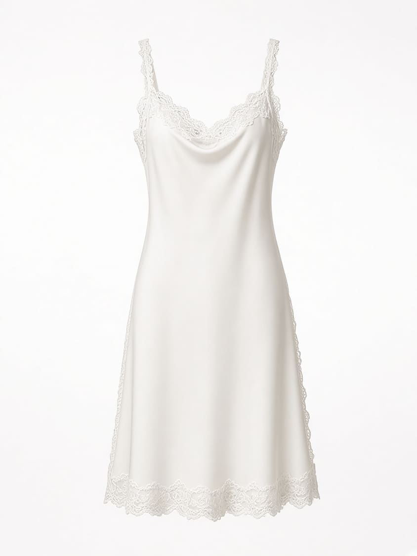 Lace Trim Slip Dress
