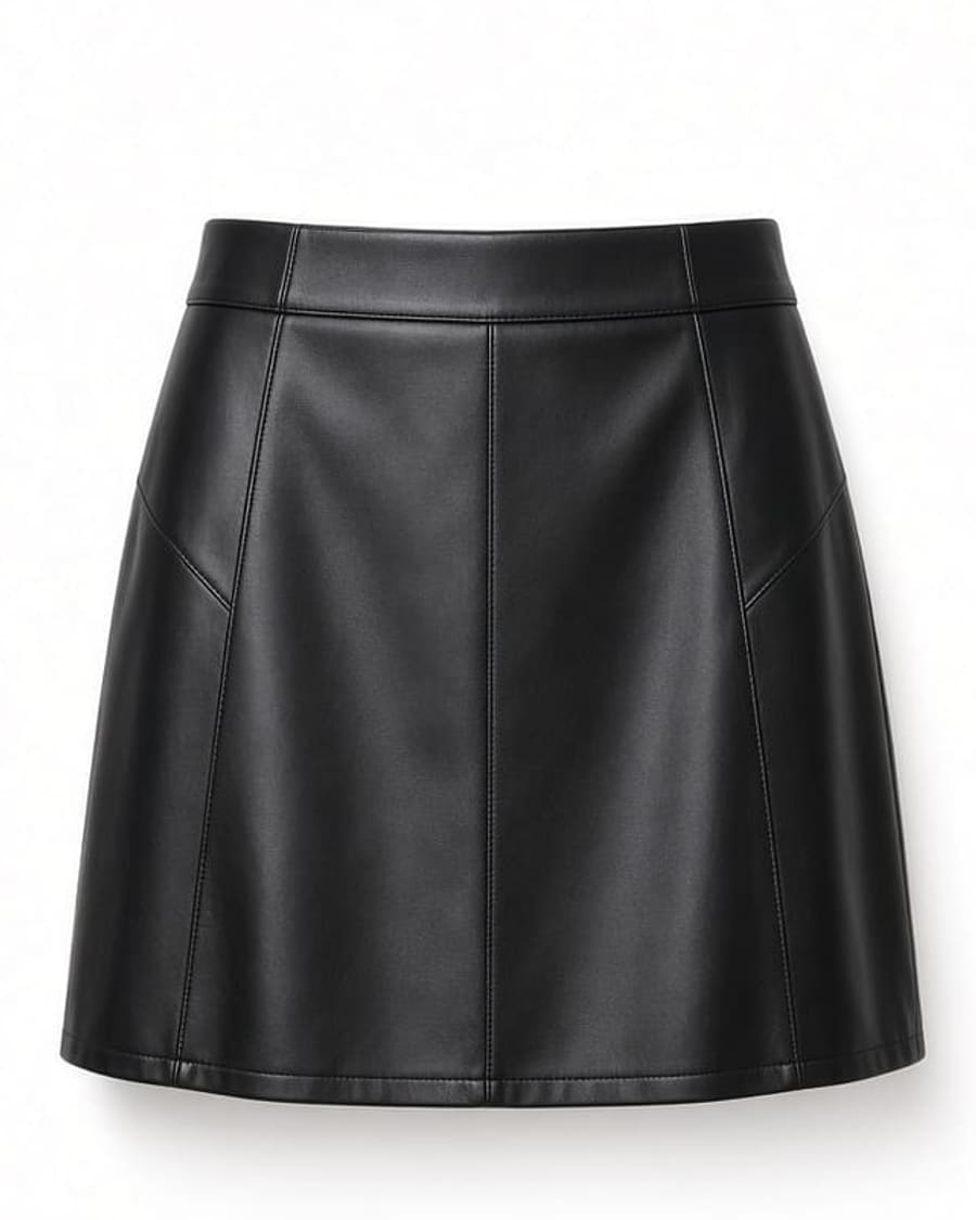 Faux Leather Mini Skirt view 2