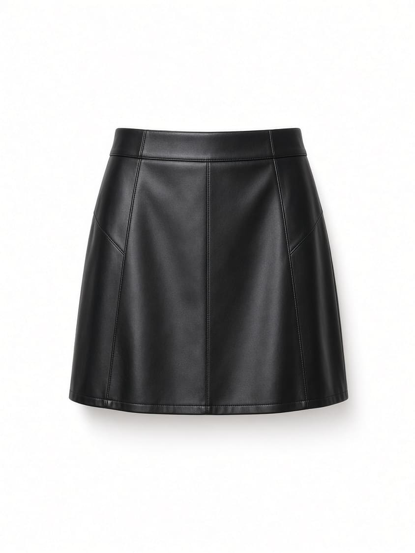 Faux Leather Mini Skirt