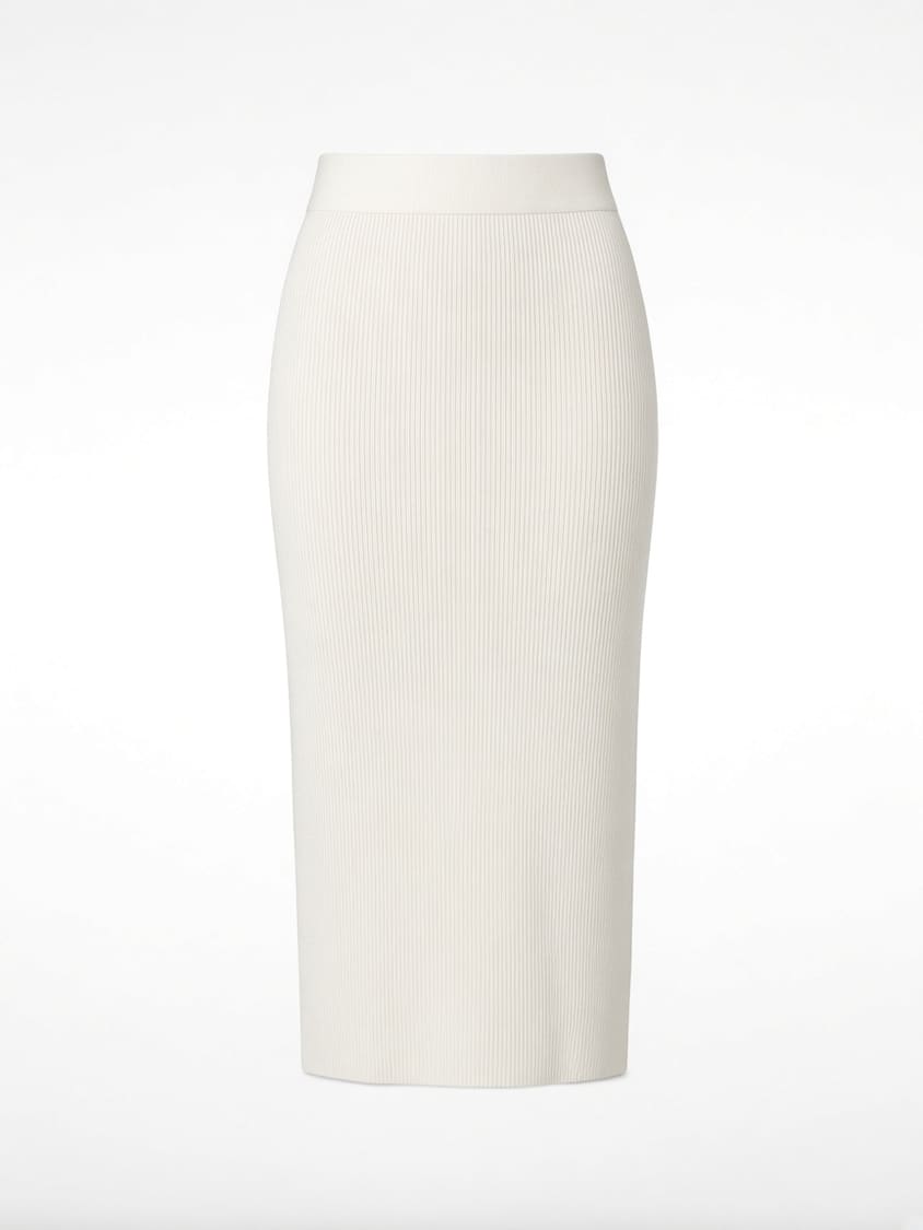 Knit Midi Pencil Skirt