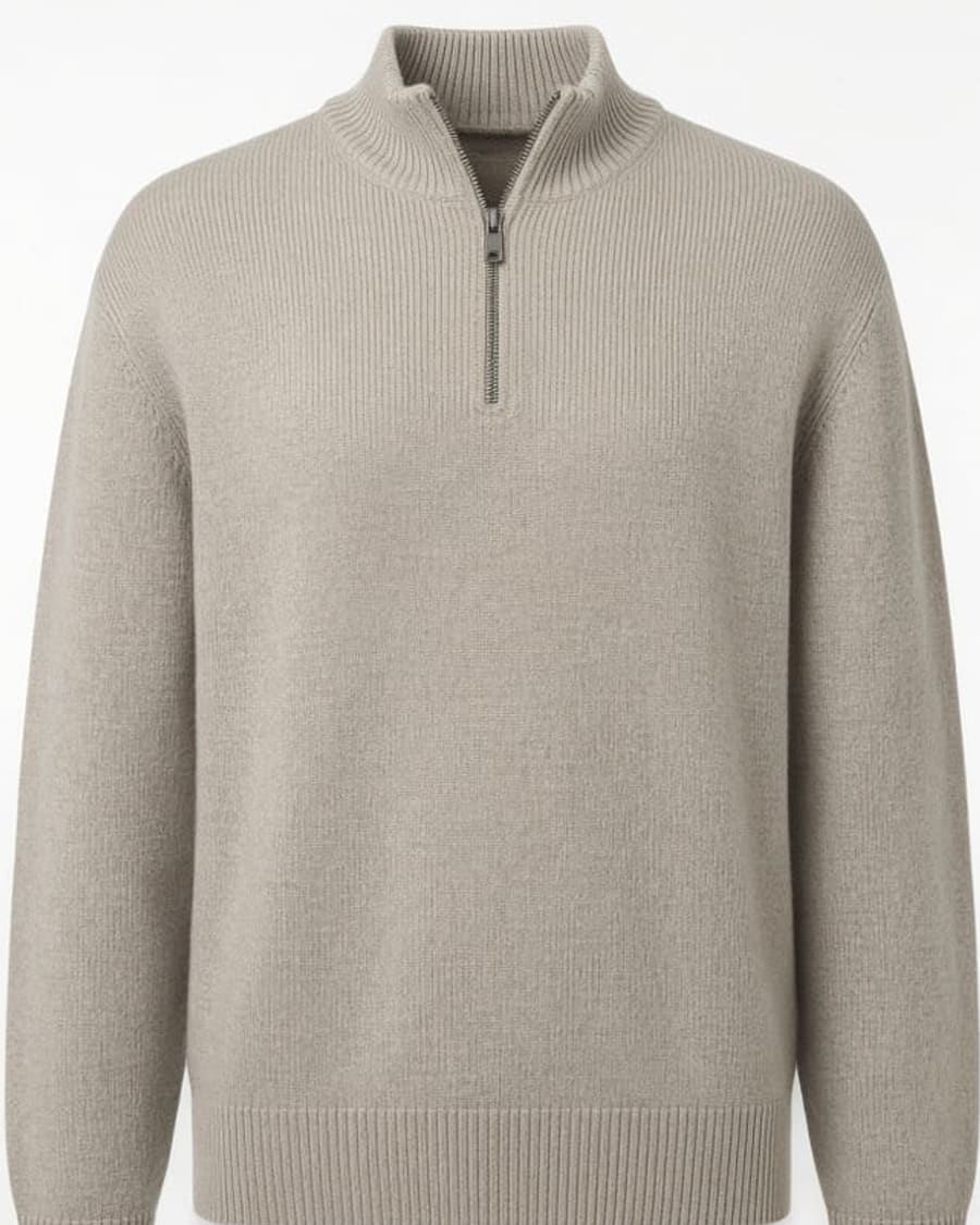 Merino Half Zip Sweater view 2