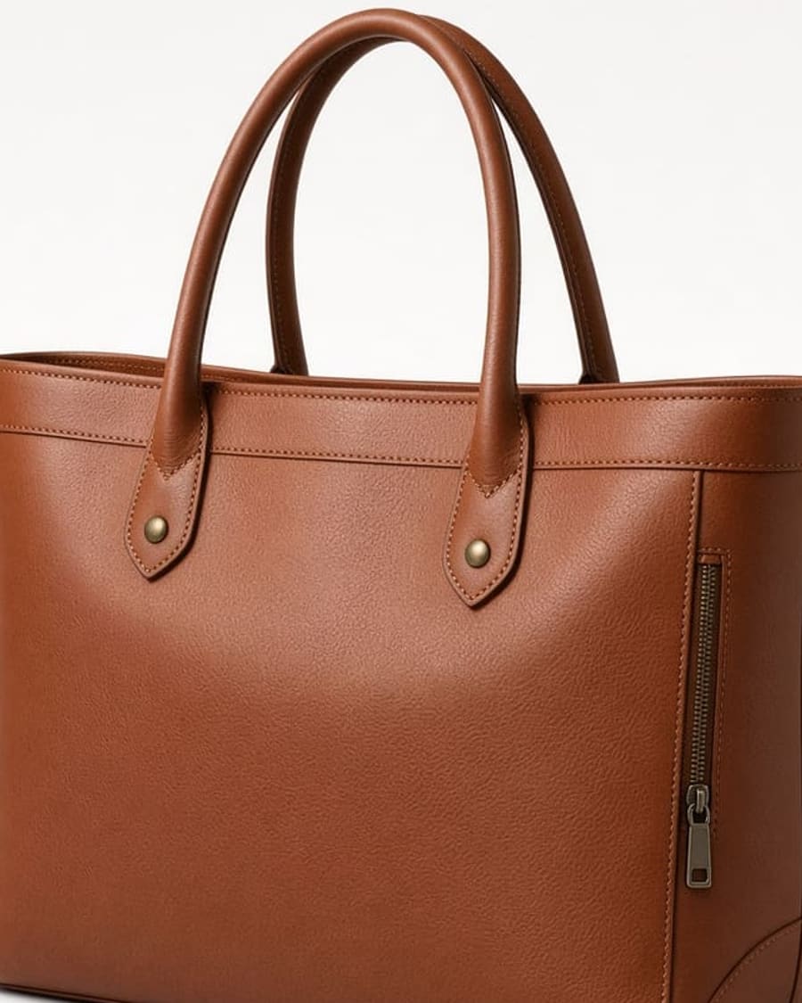 Leather Weekender Tote view 2