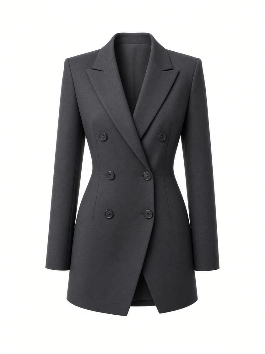 Double Breasted Blazer Dress