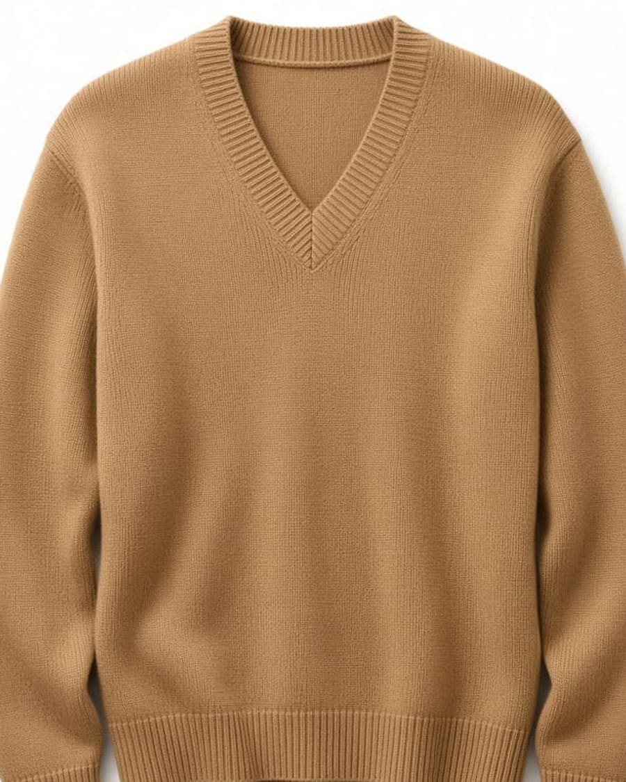 Merino V Neck Sweater view 2